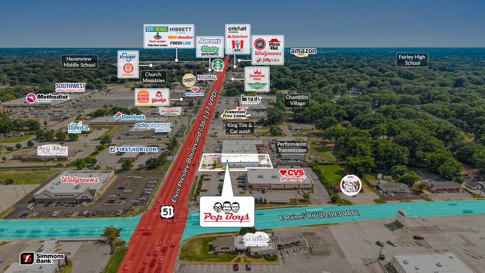 4177 Elvis Presley Blvd, Memphis, TN à vendre - Photo de l’immeuble – Image 3 sur 5