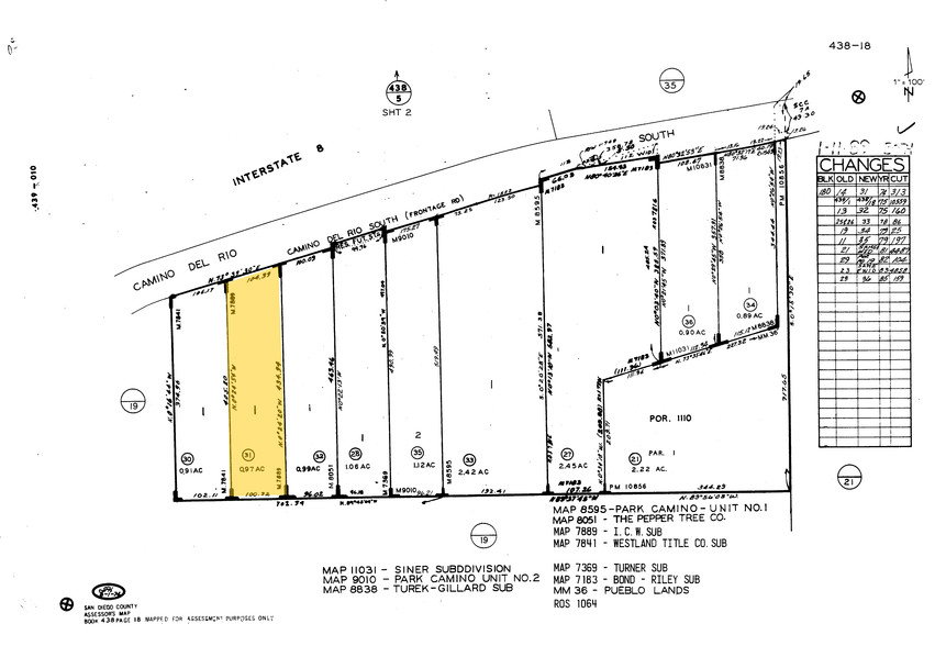 2565 Camino del Rio S, San Diego, CA à louer - Plan cadastral – Image 3 sur 3