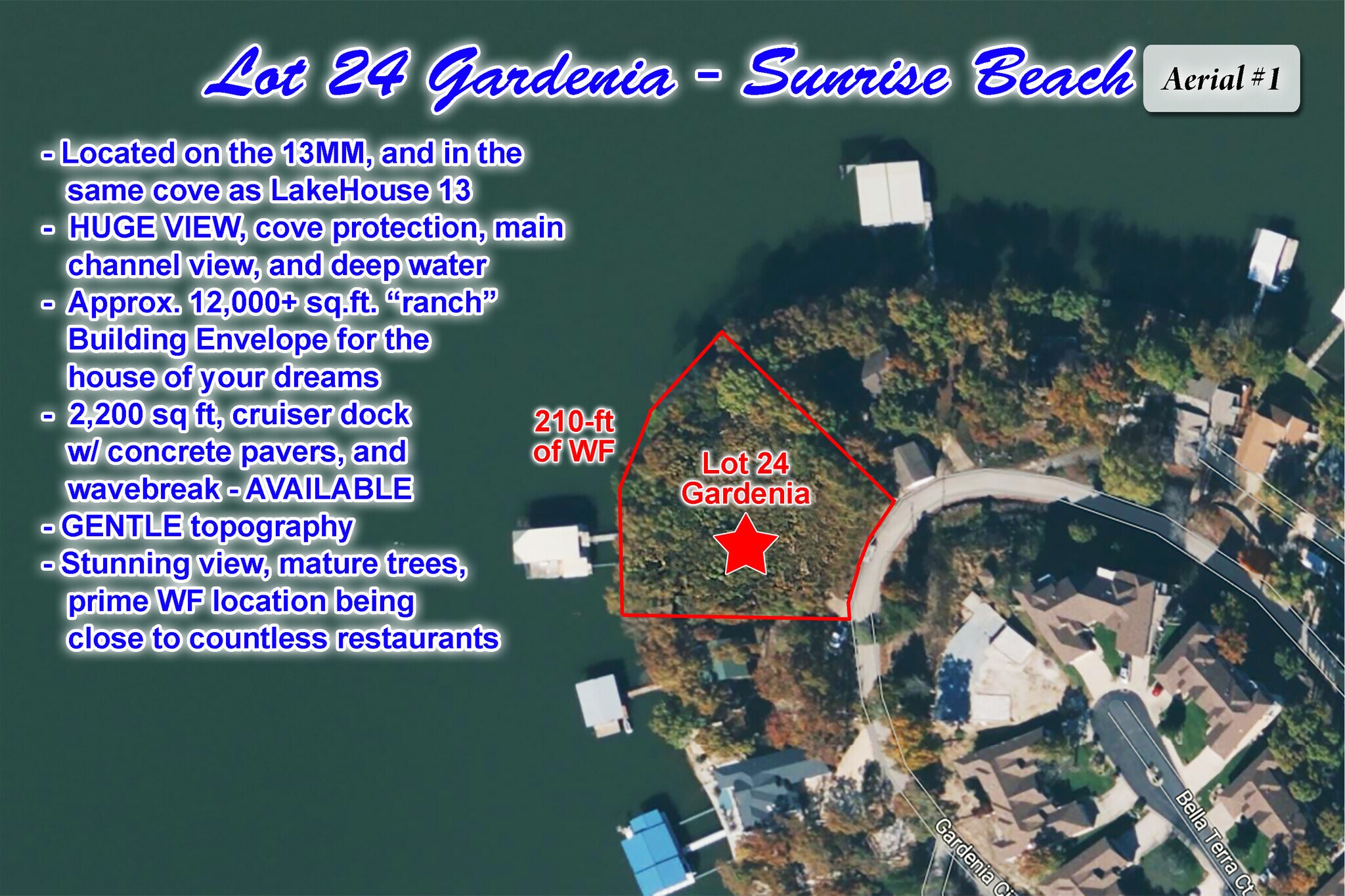 393 Gardenia Cir, Sunrise Beach, MO à vendre Aérien– Image 1 sur 14