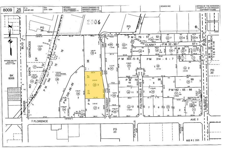 10631-10637 Hathaway Dr, Santa Fe Springs, CA à louer - Plan cadastral – Image 2 sur 5