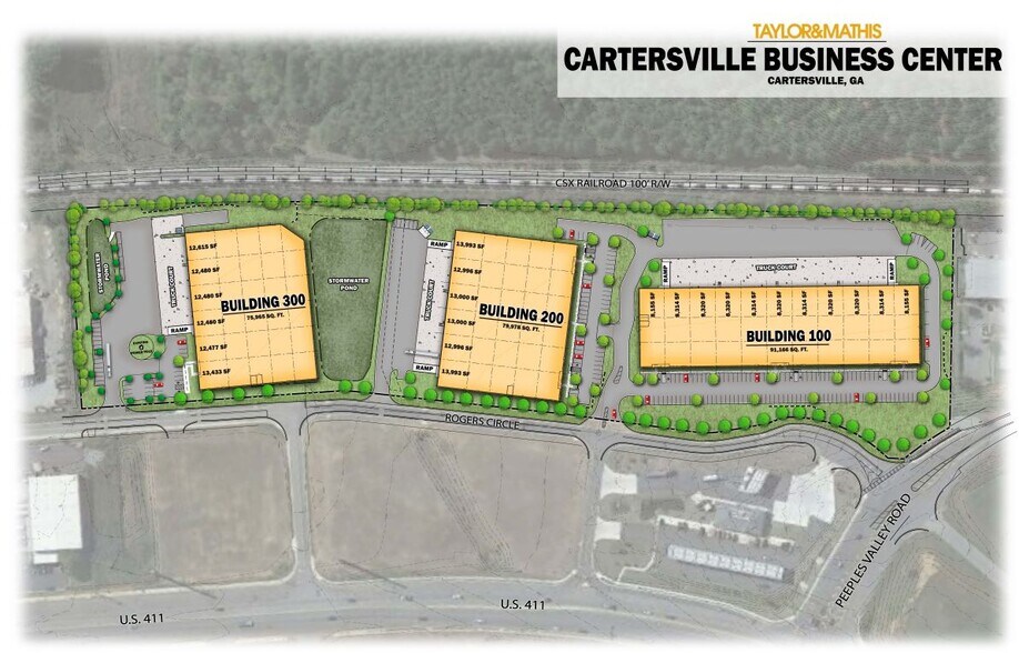 83 Peeples Valley Rd SE, Cartersville, GA à louer - Plan de site – Image 1 sur 4