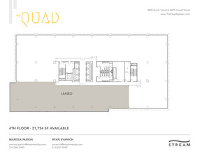 2699 Howell St, Dallas, TX à louer Plan d’étage– Image 1 sur 1