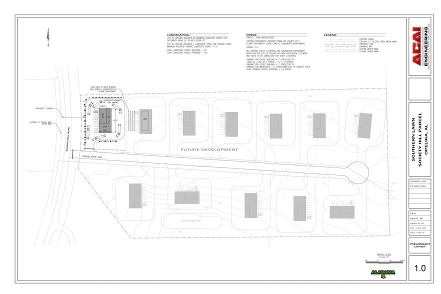 2701 Society Hill Rd, Opelika, AL à vendre - Plan de site – Image 3 sur 3