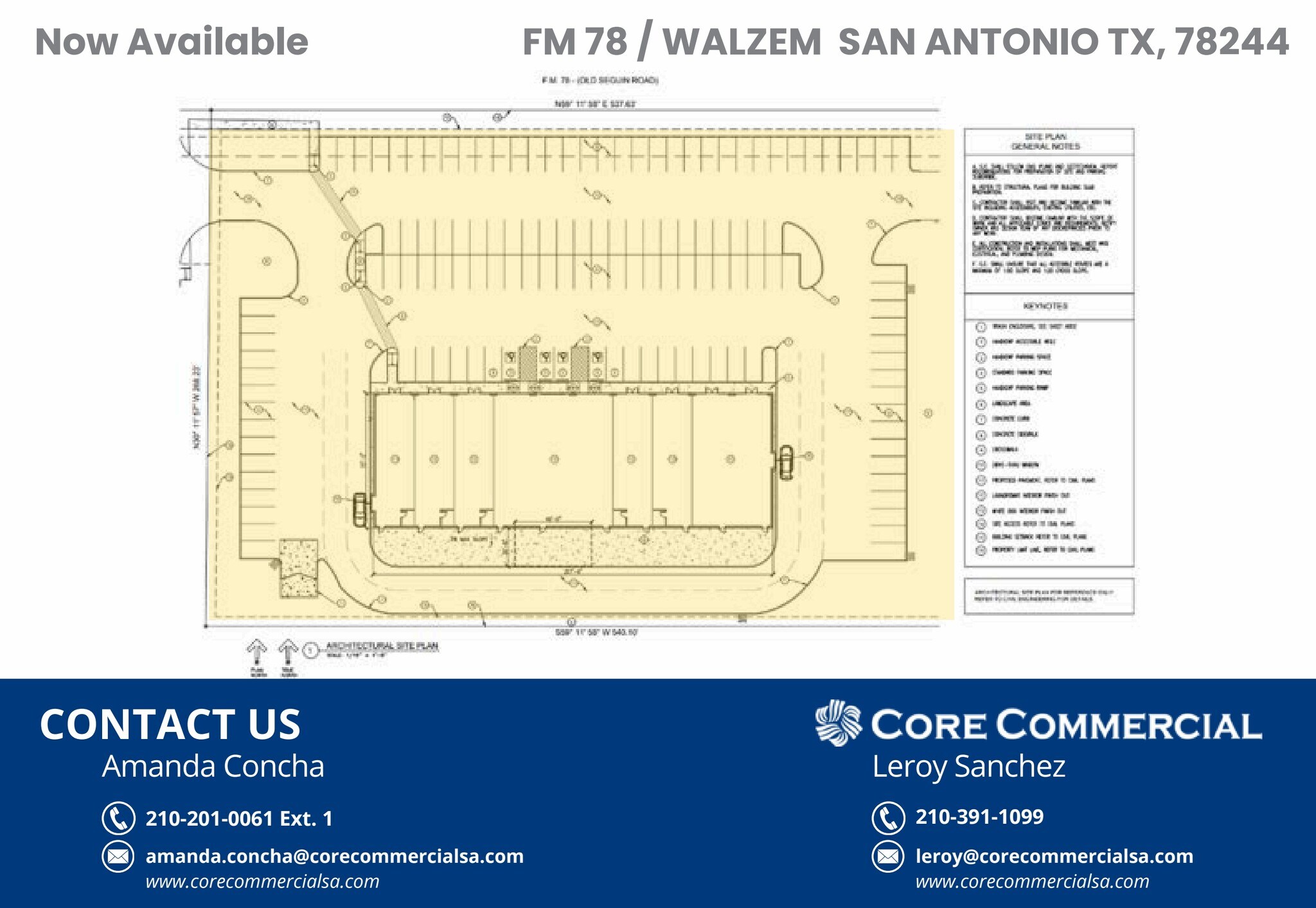 FM 78 & Walzem Rd, San Antonio, TX à vendre Plan de site– Image 1 sur 3