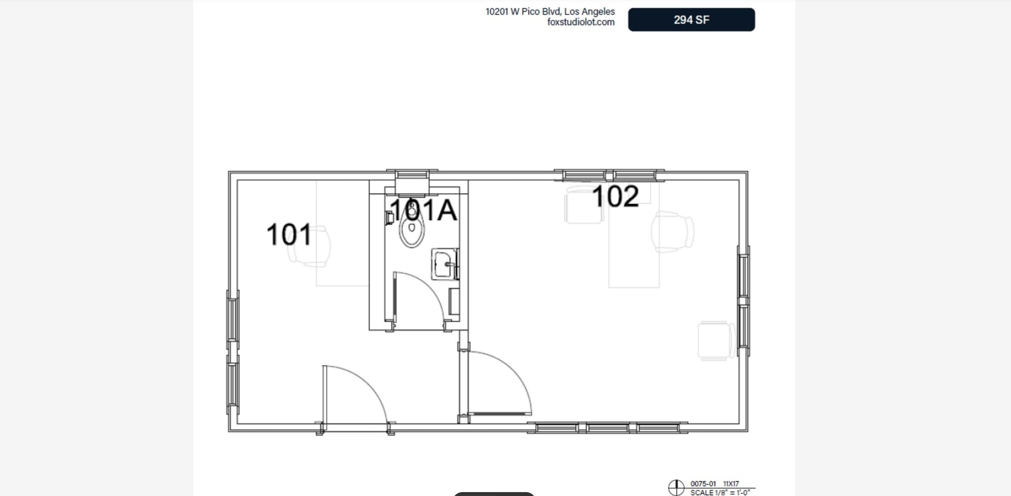 10201 W Pico Blvd, Los Angeles, CA à louer Plan d’étage– Image 1 sur 1