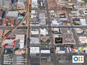 829 N 1st Ave, Phoenix, AZ - VUE AÉRIENNE  vue de carte - Image1