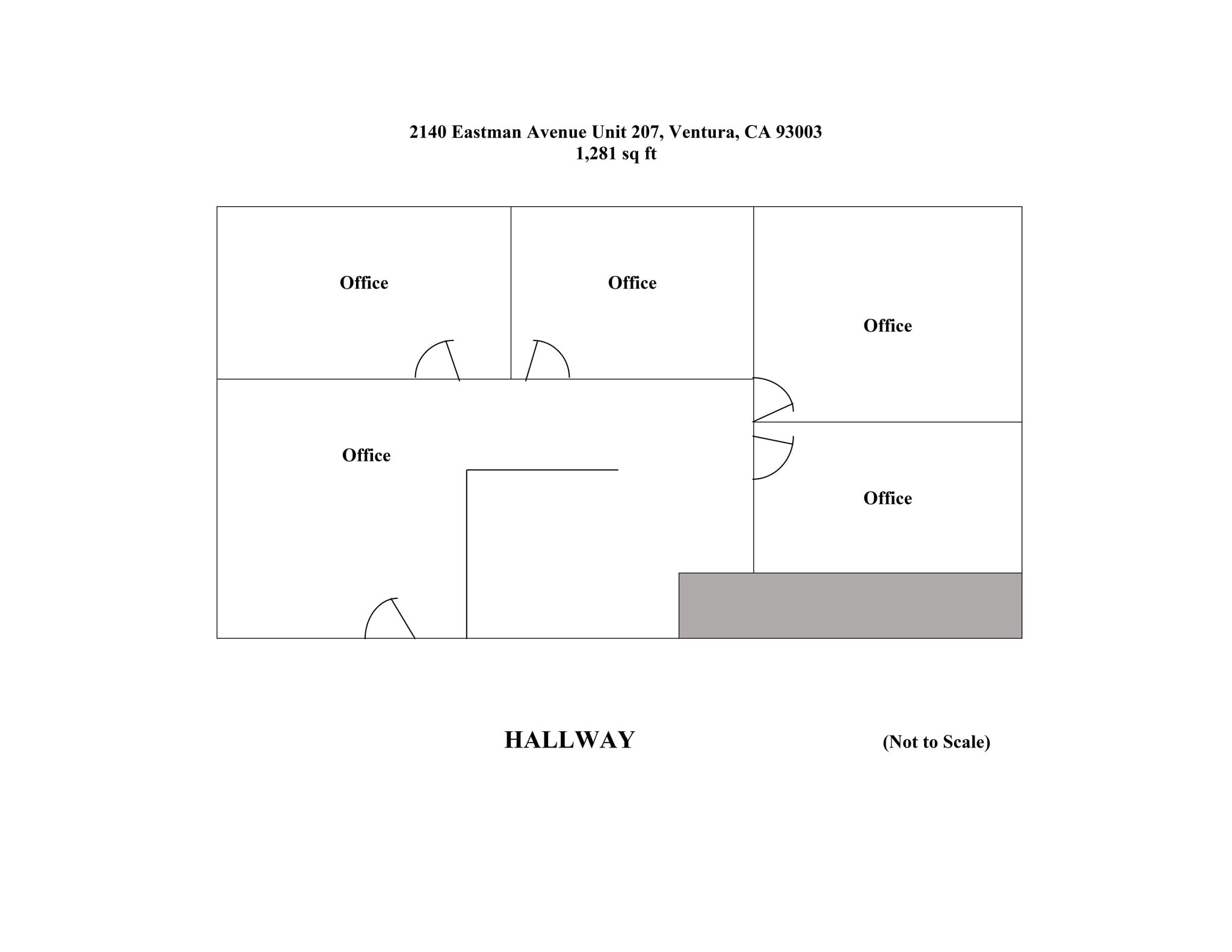 2140 Eastman Ave, Ventura, CA à louer Plan de site– Image 1 sur 1