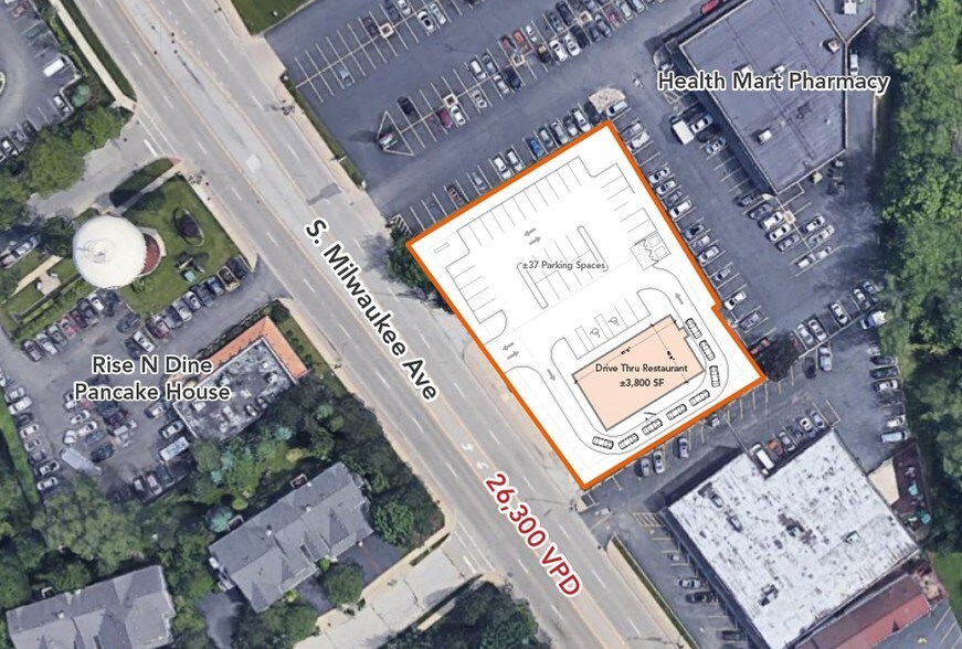 115-119 S Milwaukee Ave, Wheeling, IL à louer - Photo de l’immeuble – Image 1 sur 4