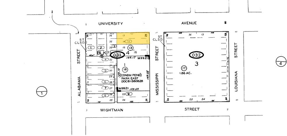 2135 University Ave, San Diego, CA à vendre - Plan cadastral – Image 2 sur 4