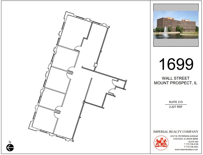 1699 Wall St, Mount Prospect, IL à louer Plan d’étage– Image 1 sur 7