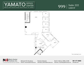 999-1001 W Yamato Rd, Boca Raton, FL à louer Plan d’étage– Image 1 sur 2