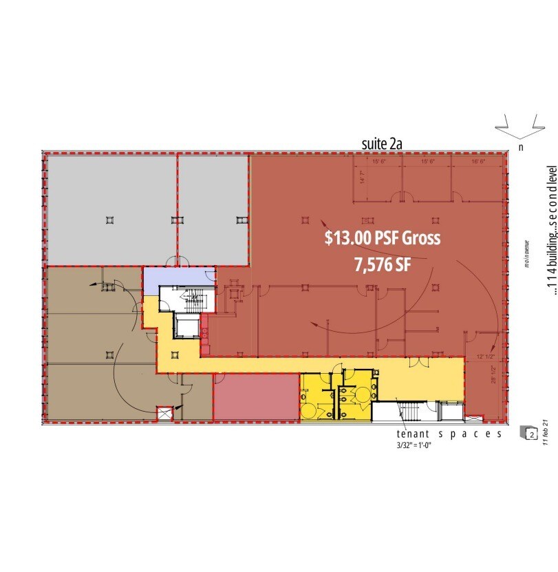 114 S Main Ave, Sioux Falls, SD à louer Plan d’étage– Image 1 sur 1