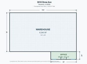 3810 Drew Ave, Sandwich, IL à louer Plan de site– Image 1 sur 5