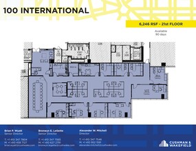 100 International Dr, Baltimore, MD à louer Plan d’étage– Image 1 sur 1