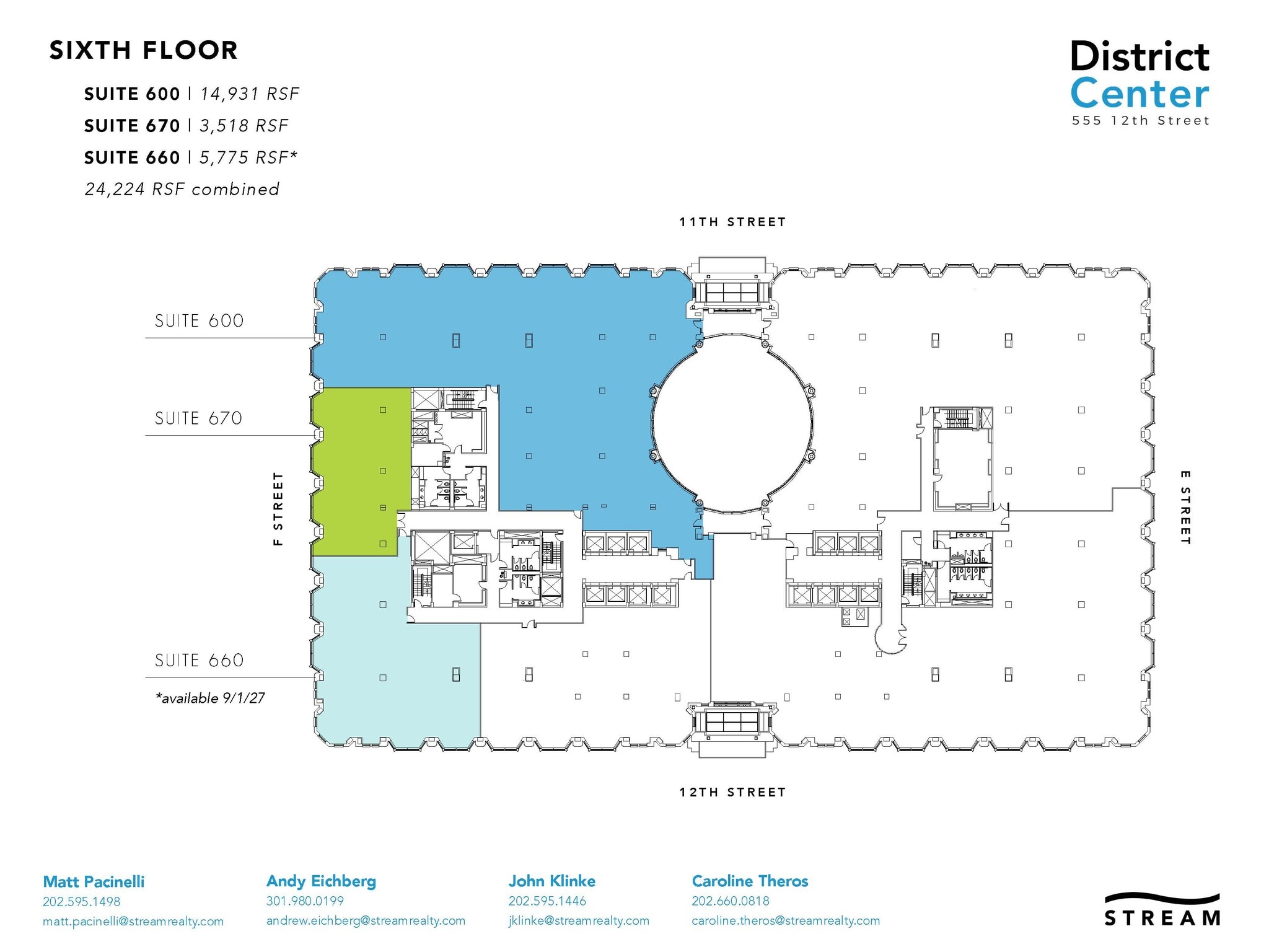 555 12th St NW, Washington, DC à louer Plan d’étage– Image 1 sur 1