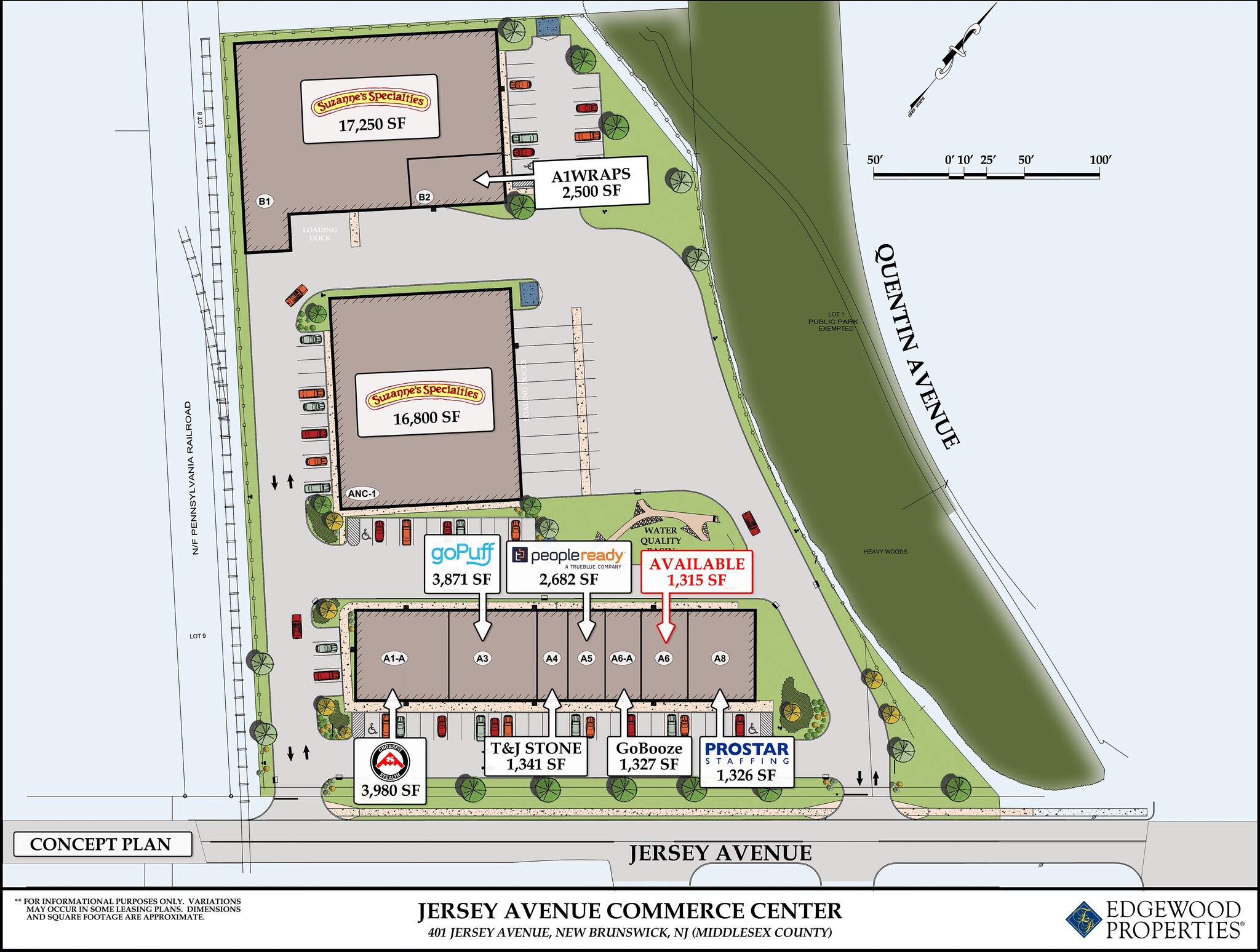 Jersey Ave, New Brunswick, NJ à louer Plan de site– Image 1 sur 1