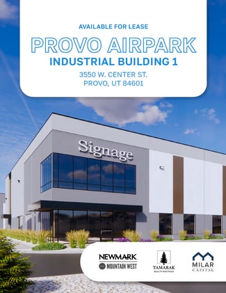 Plus de détails pour 3550 Center st, Provo, UT - Industriel/Logistique à louer