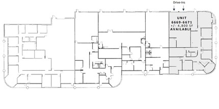 6601-6671 W Mill Rd, Milwaukee, WI à louer Plan d’étage– Image 2 sur 2