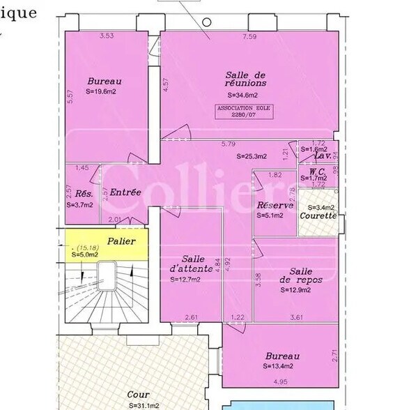 Bureau dans Marseille à louer - Plan d’étage – Image 3 sur 3