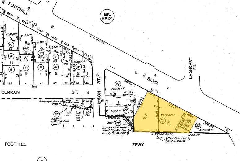1346 Foothill Blvd, La Cañada Flintridge, CA à louer - Plan cadastral – Image 2 sur 6