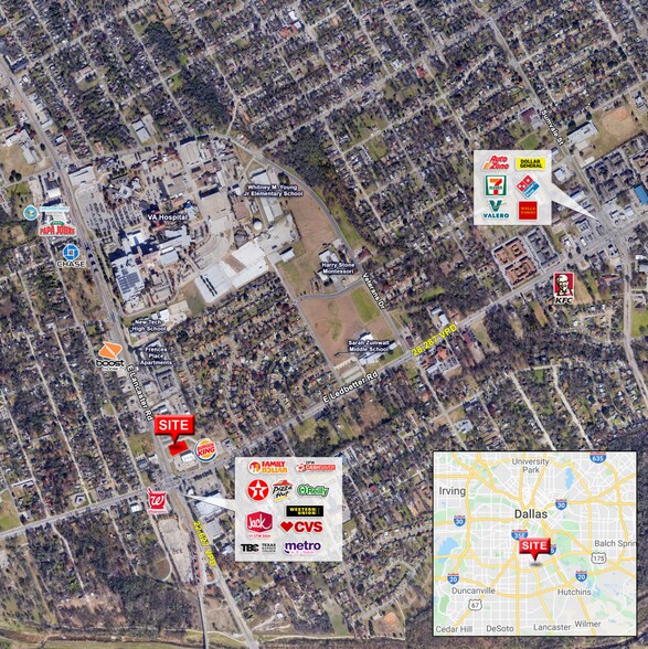 5020 S Lancaster Rd, Dallas, TX à louer - Aérien – Image 2 sur 5