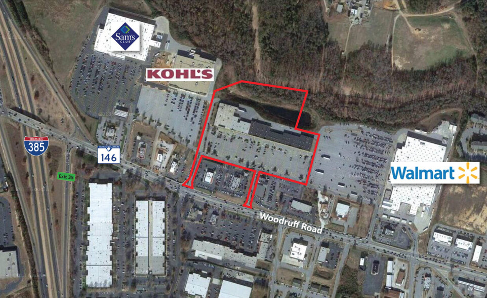 1451 Woodruff Rd, Greenville, SC à louer - Aérien – Image 3 sur 4