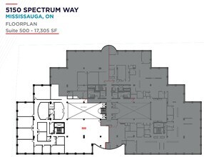 5150 Spectrum Way, Mississauga, ON à louer Plan d’étage– Image 1 sur 1