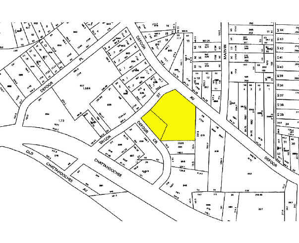 1710 Defoor Ave NW, Atlanta, GA à louer - Plan cadastral – Image 2 sur 12