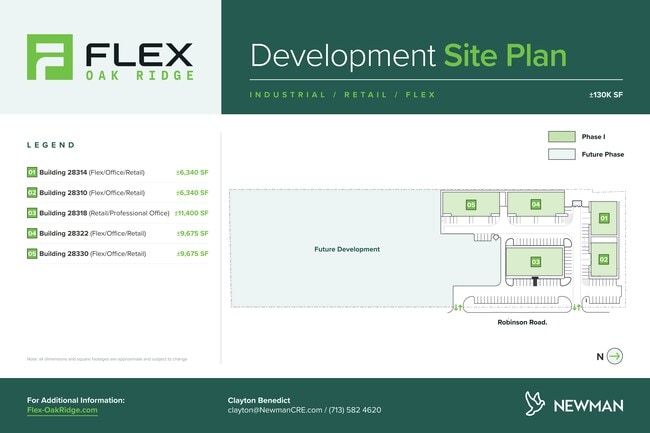 Plus de détails pour 28310 Robinson Rd, Oak Ridge North, TX - Différents types d’espaces à louer