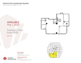 434 Fayetteville St, Raleigh, NC à louer Plan d’étage– Image 1 sur 1