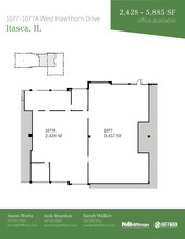 1091-1099 W Hawthorn Dr, Itasca, IL à louer Plan d’étage– Image 1 sur 1