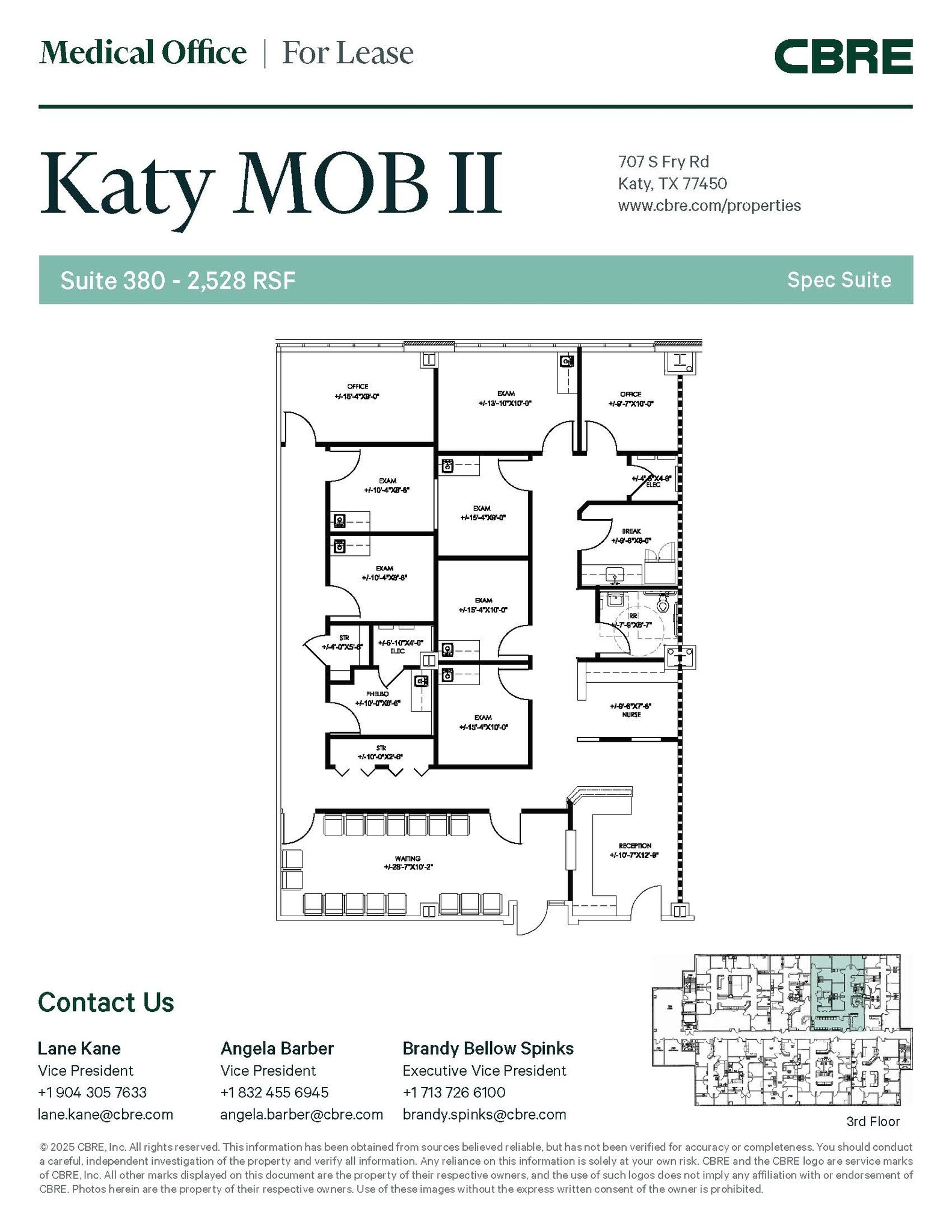 707 S Fry Rd, Katy, TX à louer Plan d’étage– Image 1 sur 2
