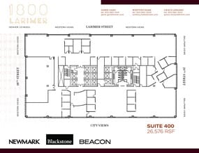 1800 Larimer St, Denver, CO à louer Plan d’étage– Image 1 sur 1