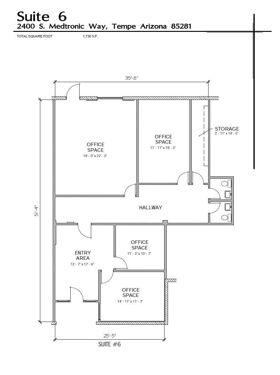 2400 W Medtronic Way, Tempe, AZ à louer Plan d’étage– Image 1 sur 1