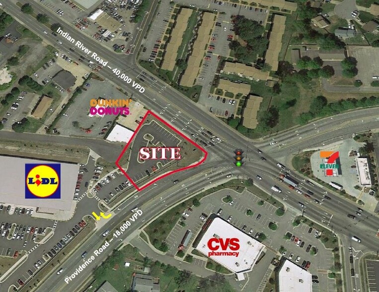 Indian River Road & Providence Road, Virginia Beach, VA à vendre - Aérien – Image 2 sur 3