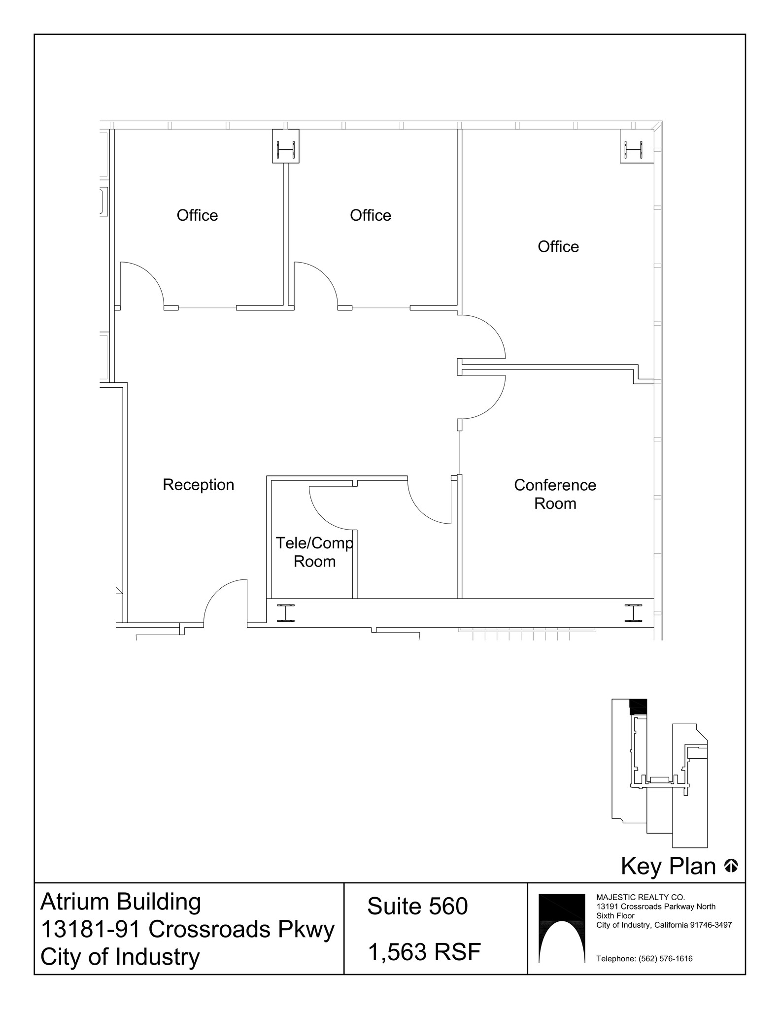 13181-13191 Crossroads Pky N, City Of Industry, CA à louer Plan de site– Image 1 sur 1