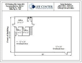 133 Bethea Rd, Fayetteville, GA à louer Plan d’étage– Image 2 sur 4