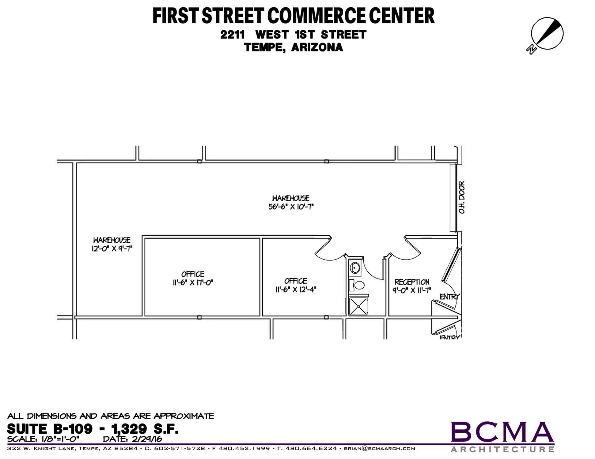 2209 W 1st St, Tempe, AZ à louer Plan d’étage– Image 1 sur 1