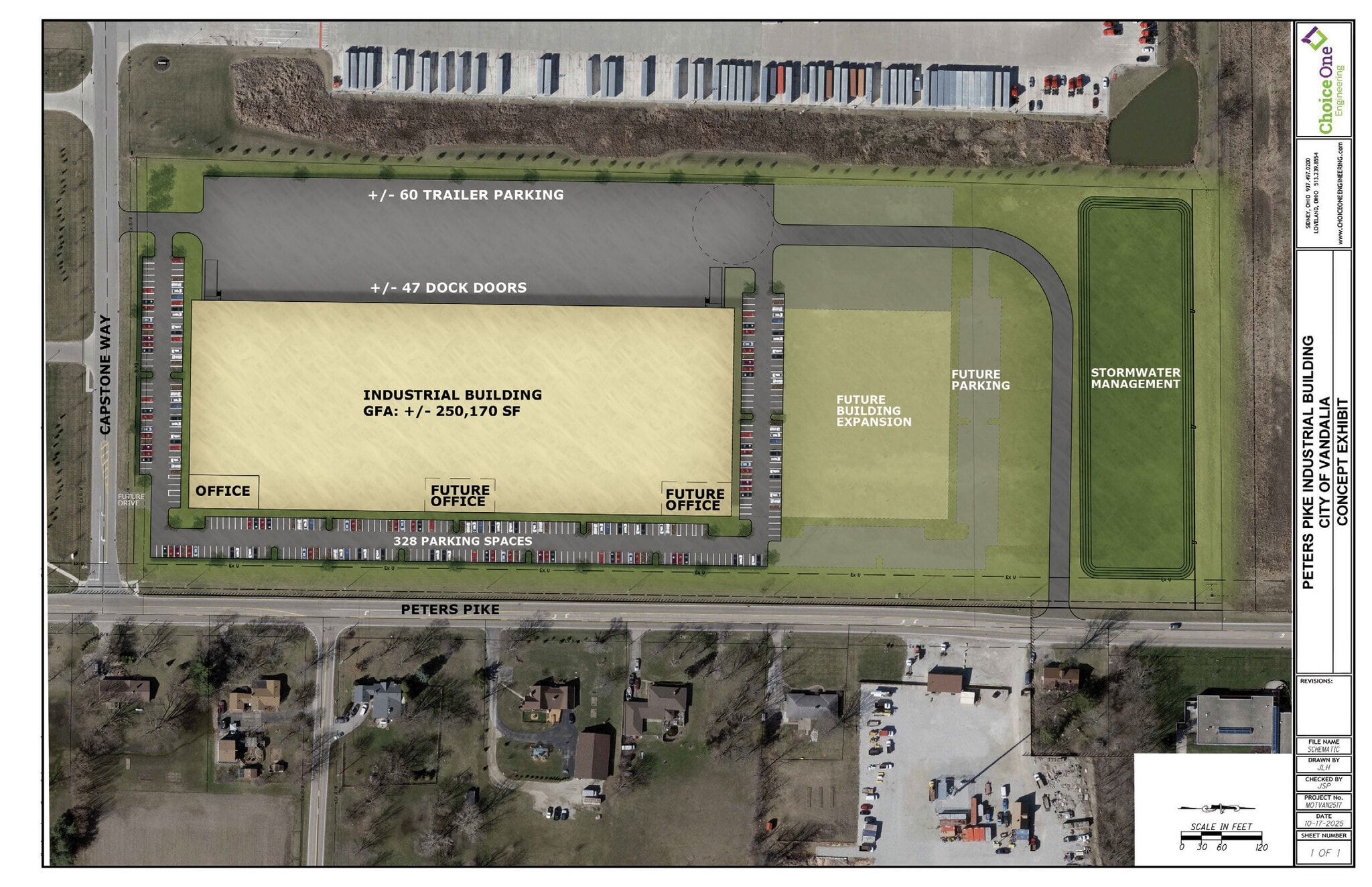 9085 Peters Pike, Vandalia, OH à louer Plan de site– Image 1 sur 4