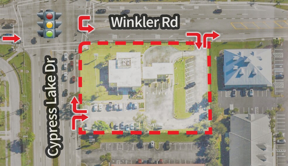 8681 Cypress Lake Dr, Fort Myers, FL à vendre - Aérien – Image 2 sur 4