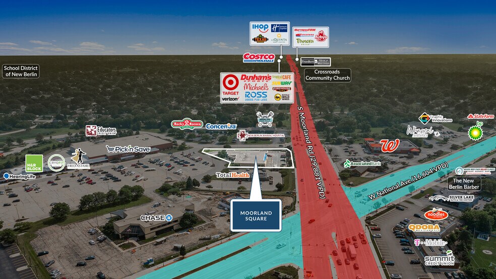 3830 S Moorland Rd, New Berlin, WI à vendre - Aérien – Image 3 sur 4