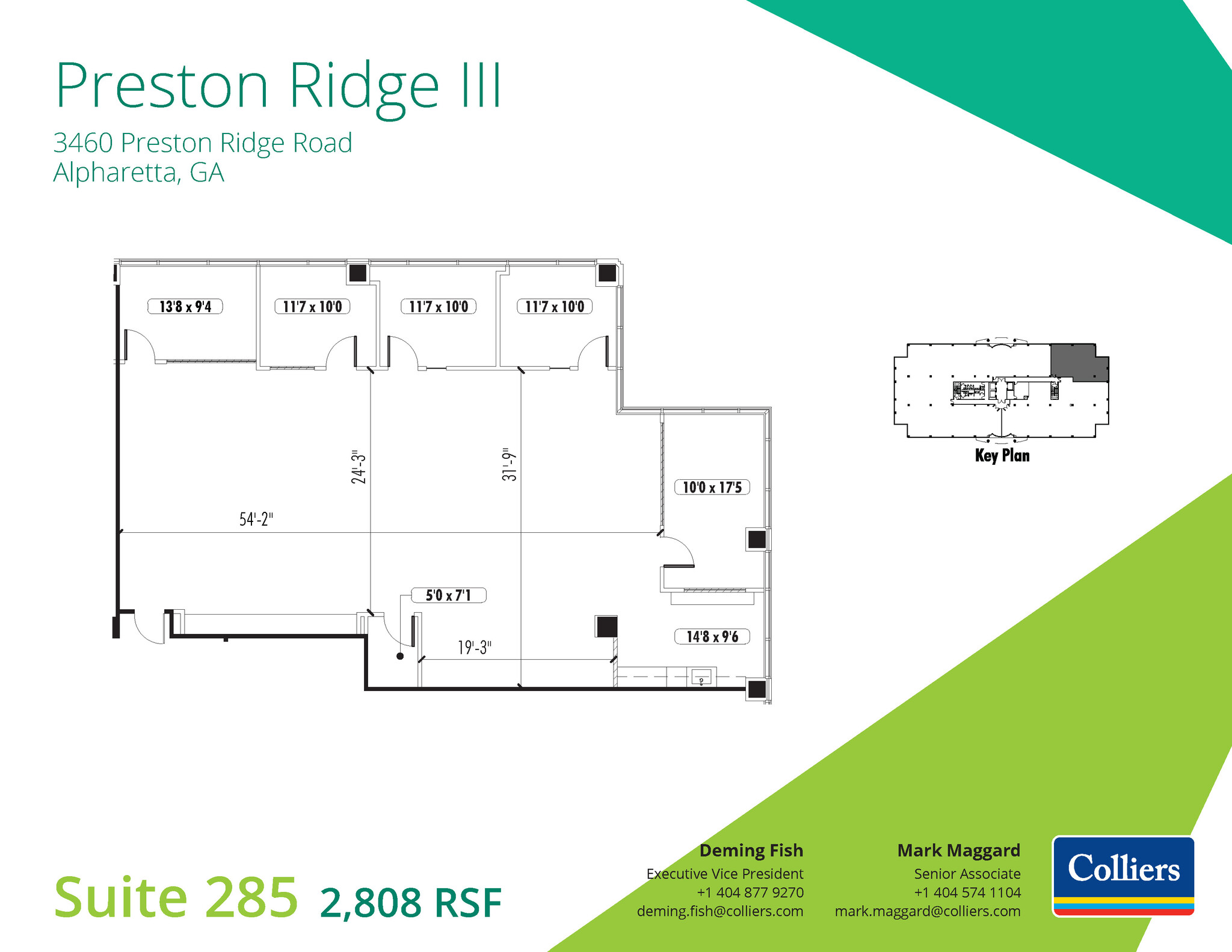 3460 Preston Ridge Rd, Alpharetta, GA à louer Plan d’étage– Image 1 sur 2