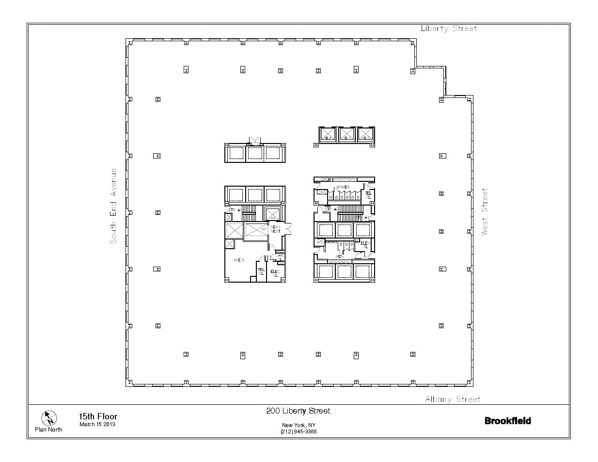200 Liberty St, New York, NY à louer Plan d’étage– Image 1 sur 1