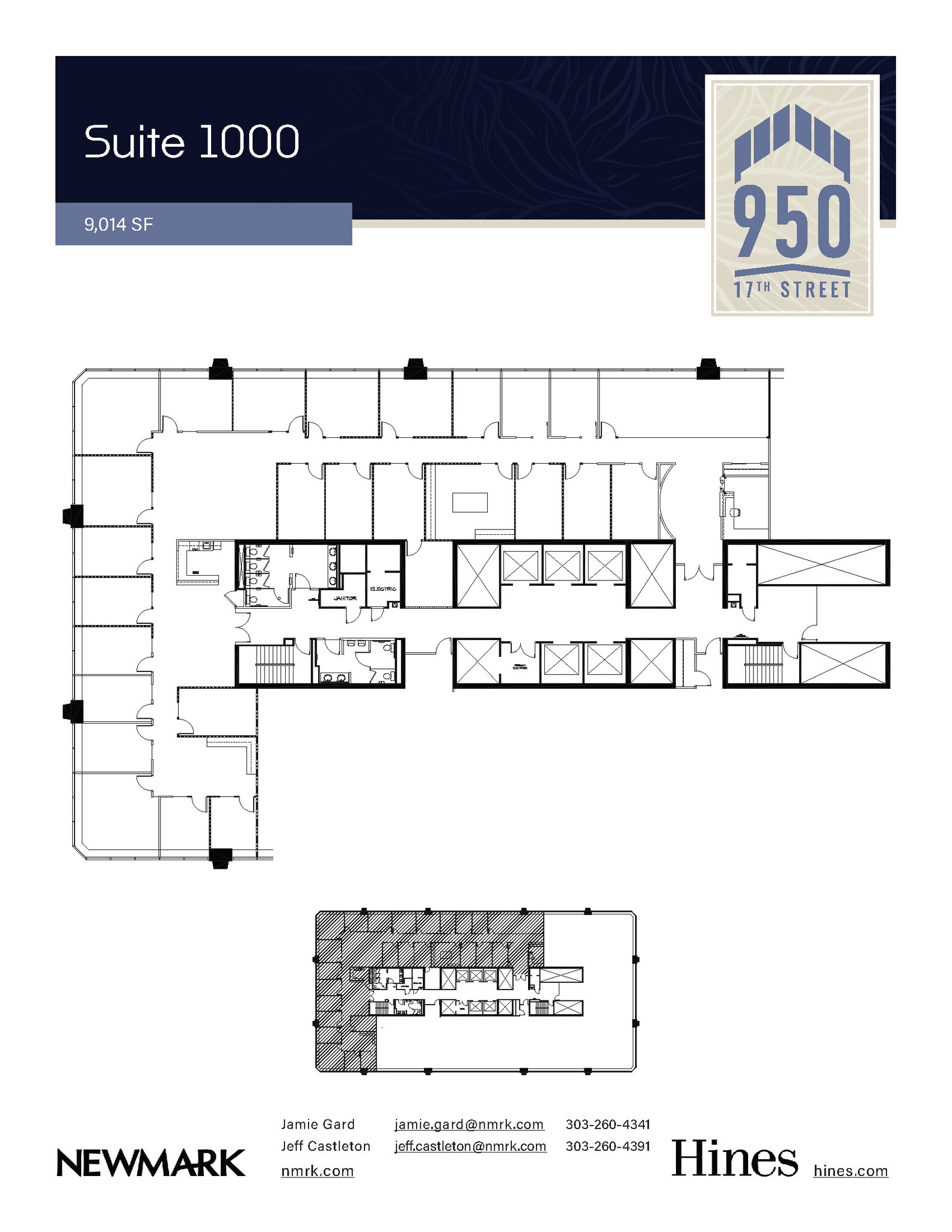 950 17th St, Denver, CO à louer Plan d’étage– Image 1 sur 1