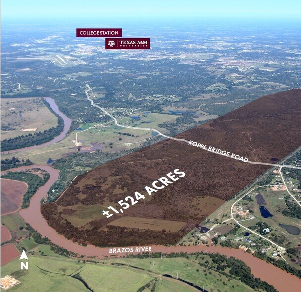 6900 Koppe Bridge Rd, College Station, TX à vendre - Aérien – Image 2 sur 2