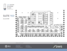 222 S Riverside Plz, Chicago, IL à louer Plan d’étage– Image 2 sur 2