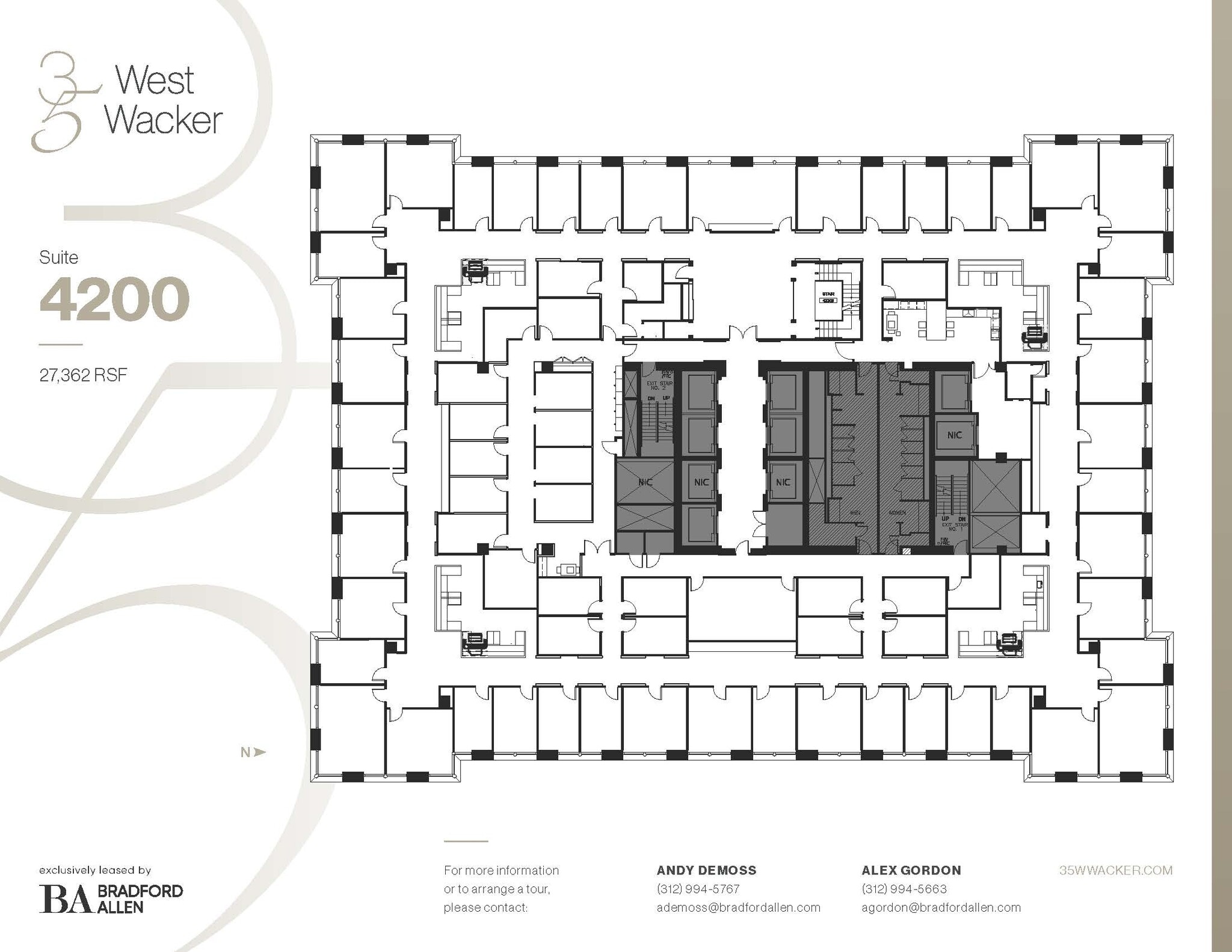 35 W Wacker Dr, Chicago, IL à louer Plan d’étage– Image 1 sur 4