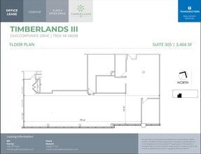 5445 Corporate Dr, Troy, MI à vendre Plan d’étage– Image 1 sur 2