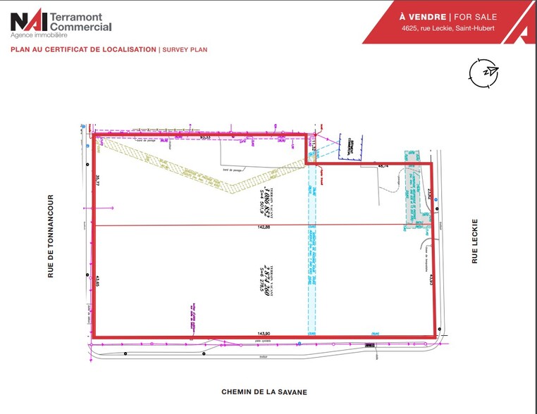4625 Rue Leckie, Longueuil, QC à vendre - Plan de site – Image 2 sur 6