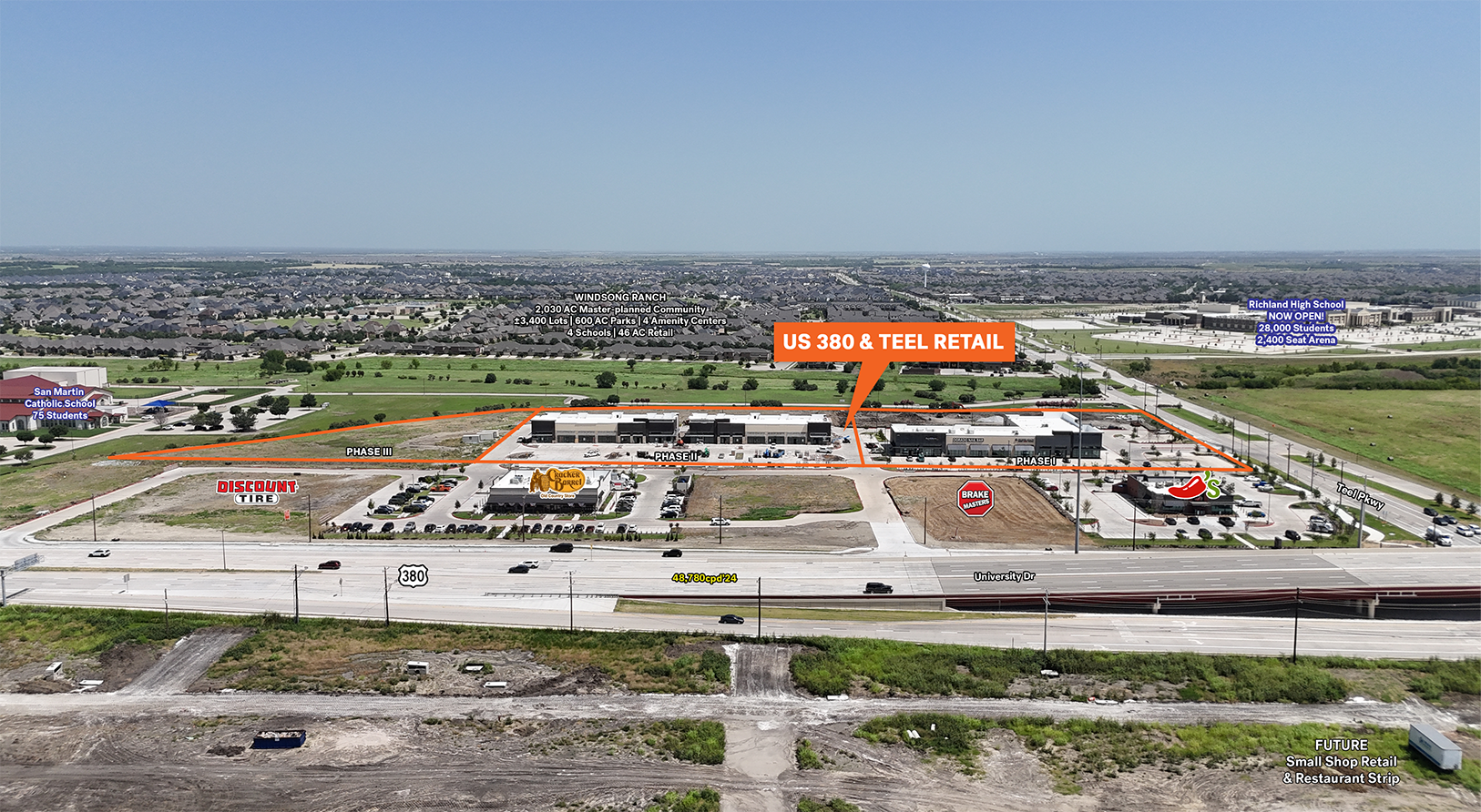 NWC US 380 & Teel Parkway, Prosper, TX à louer Photo de l’immeuble– Image 1 sur 7